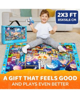 2x3 FT Giant Search and Find Above & Beyond Floor Puzzle for Kids Ages 4-8