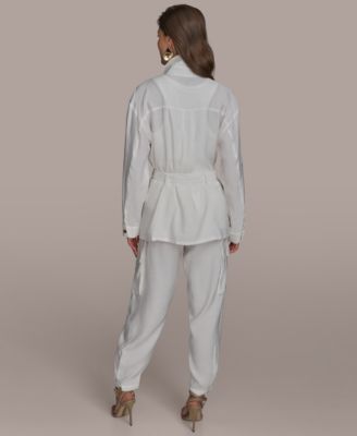 Donna Karan New York Women's Belted Utility Jacket - Macy's