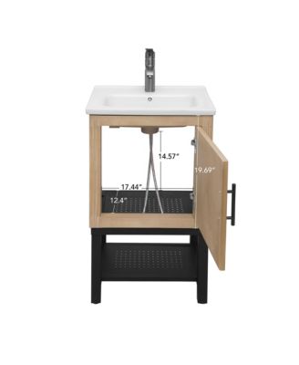 Small Bathroom Vanity with Sink Hot and Cold Bathroom Cabinet Bathroom Storage Organizer