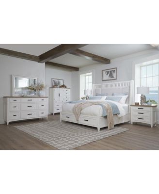 Parker House Americana Modern Bedroom Beveled Landscape Mirror