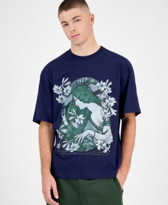 Hugo Boss - Men's Difluro Oversized Short Sleeve Crewneck Graphic T-Shirt