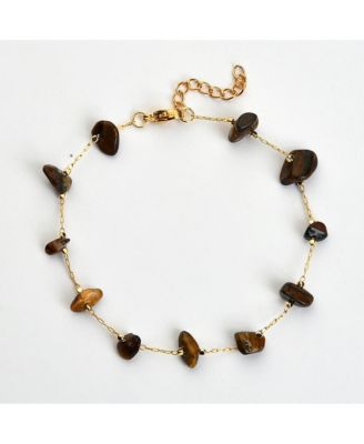 Women's Stone Chain Anklet