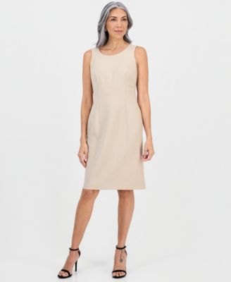 Women's Topper Jacket & Round-Neck Sheath Dress