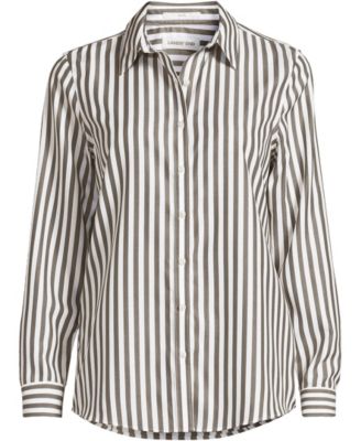 Petite No Iron Button Front Shirt