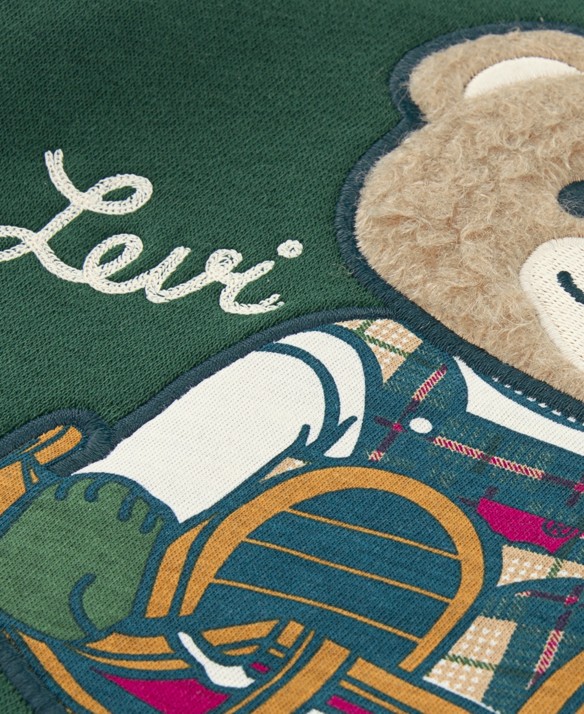 Levi's Baby Boys 2-piece Bear Applique Hoodie And Joggers Set In Green