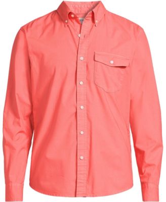 Men's Long Sleeve Solid Poplin Shirt