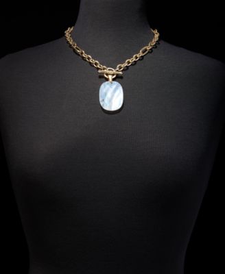 Mother-of-Pearl Pendant Necklace, 18" + 3" extender, Macy's Exclusive