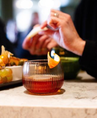 Estiva Textured Double Old-Fashioned Glasses, Set of 4