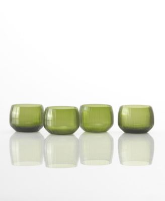 Estiva Textured Short Tumbler Glasses, Set of 4