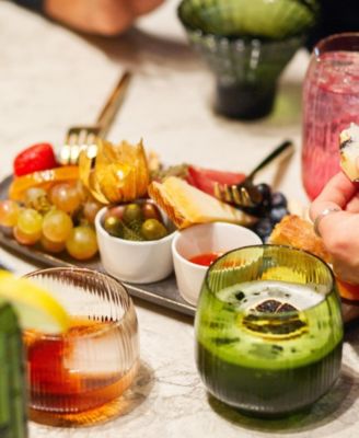 Estiva Textured Short Tumbler Glasses, Set of 4