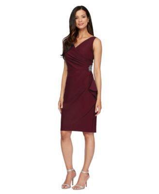 Women's Contour Embellished Ruched Dress