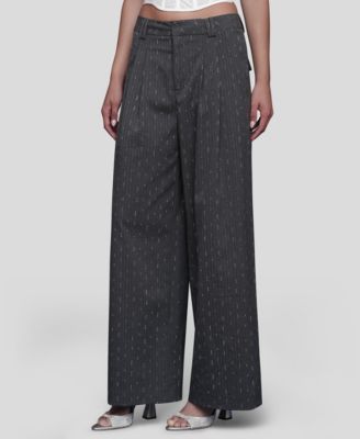 Women's Straight Wide-Leg Trousers