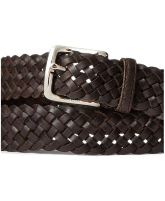 Men's Braided Vachetta Leather Belt