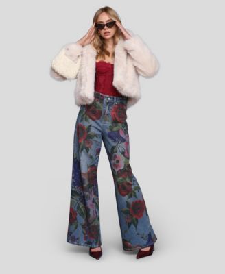 Women's Faux Fur Long Sleeve Jacket