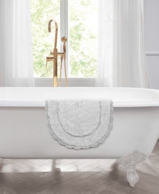 Crochet Cotton Bath Rug, 21" x 34"