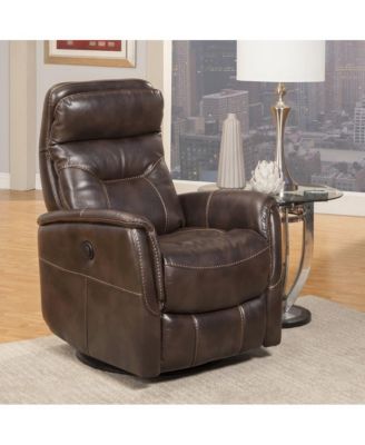 Gemini - Truffle Power Swivel Glider Recliner