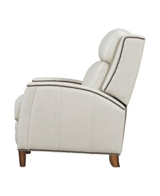 Pack Top Grain Leather Pearl Glow Manual Recliner
