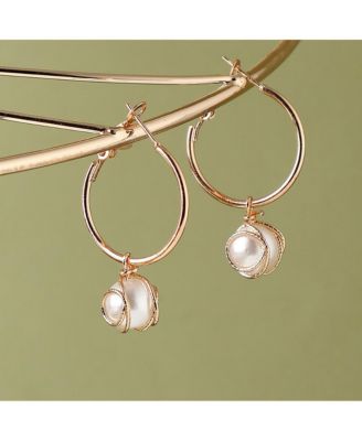 Snowball Drop Earrings