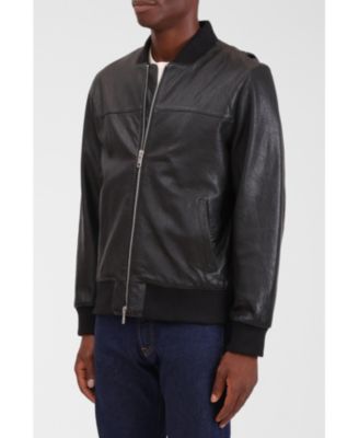 Men's Genuine Leather Bomber Jacket