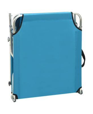 Sun Lounger Blue Aluminum frame, 600D polyester fabric Standard