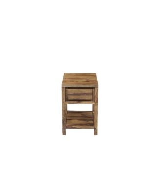 Urban Solid Sheesham Wood End Table, Natural