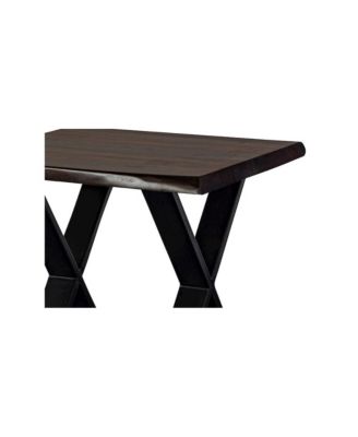 Manzanita End Table – 1 Pc, Solid Sheesham Wood, Live Edge Design, Chairside Accent Table for Living Room or Bedroom