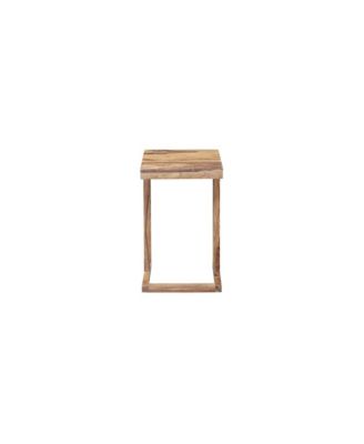 Urban Solid Sheesham Wood End Table, Natural (Set of 2)