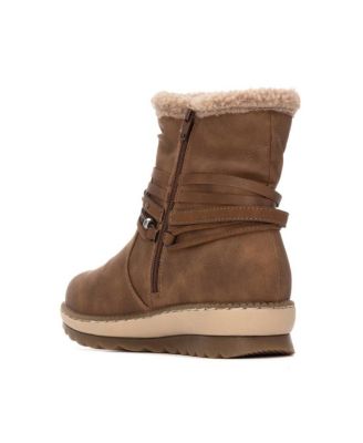 Women's Faux Shearling Lined Ankle Booties Refresh Collection By XTI