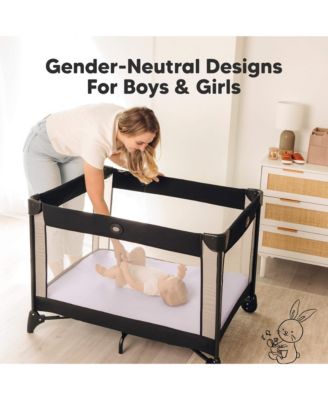 2pk Isla Waterproof Mini Crib Sheets for Boy, Girl, Soft Pack and Play Sheets for Graco Pack and Play Mattress