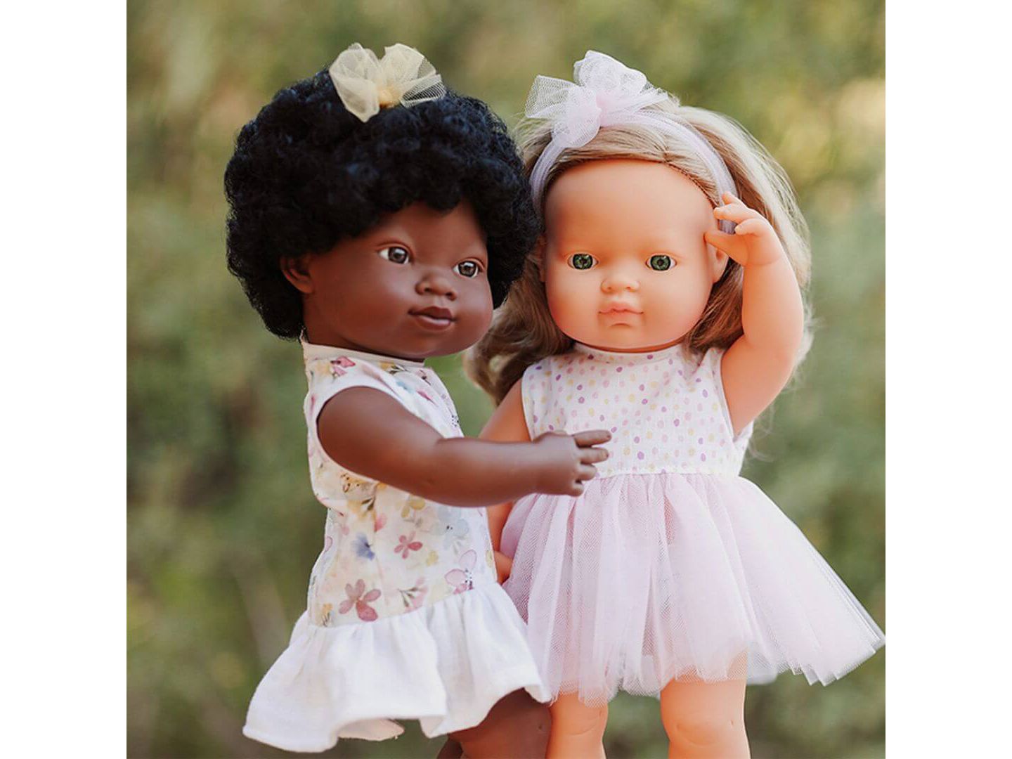 Детская кукла MINILAND My Friends & Me African Baby Girl 15" Anatomically Correct Baby Doll, Ages 10 Months+, цвет: Dark Skin — фото 4