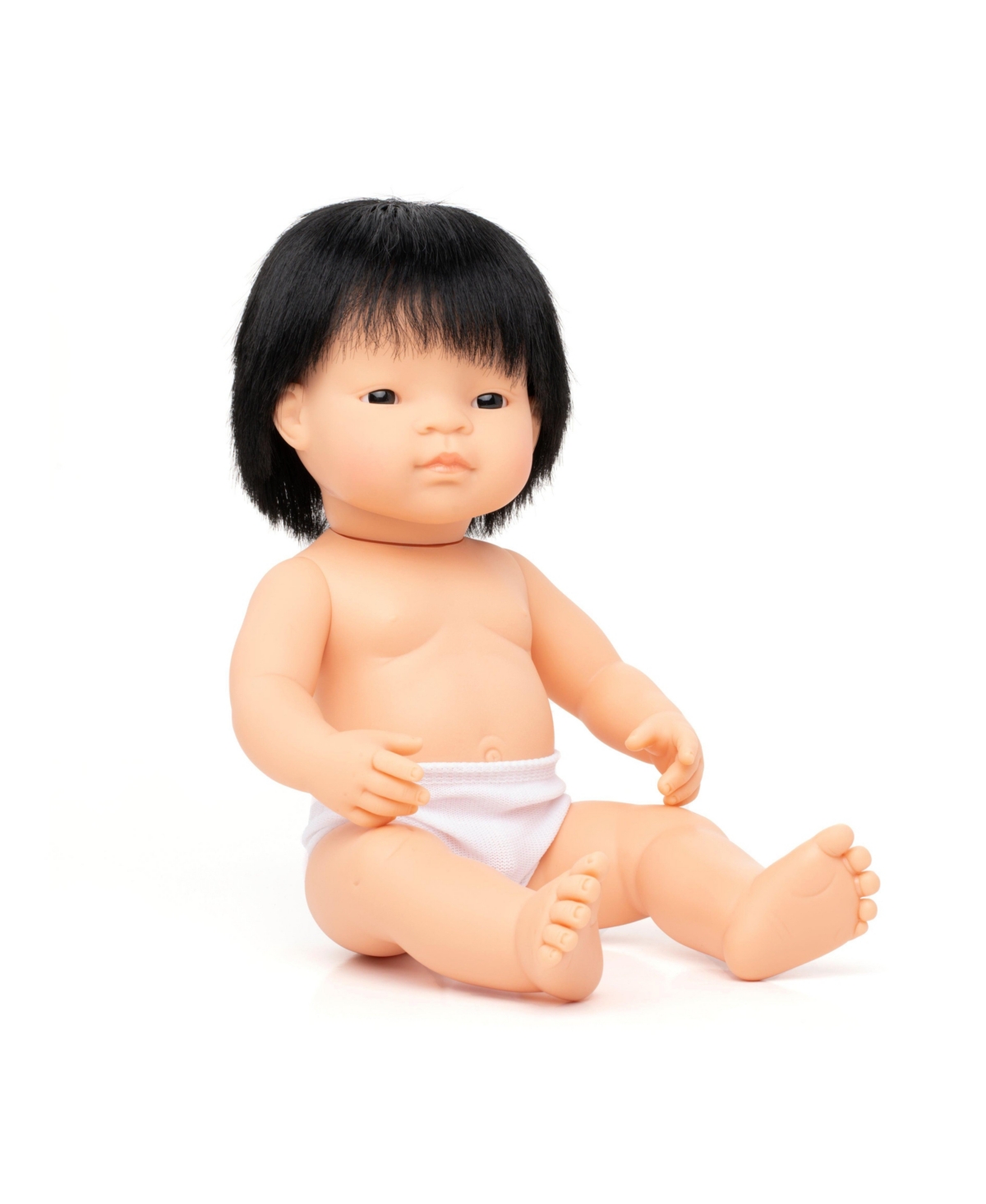 Asian Baby Boy Doll with Black Hair 15"