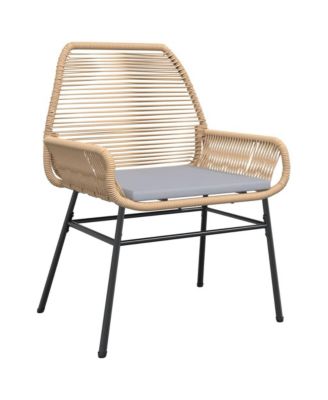 Garden Chair Brown PE rattan UV-resistant materials Garden Chair