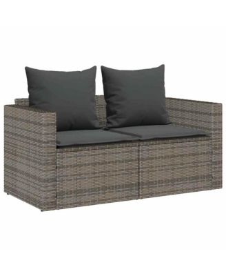 Garden Sofa Set Grey, Dark Grey