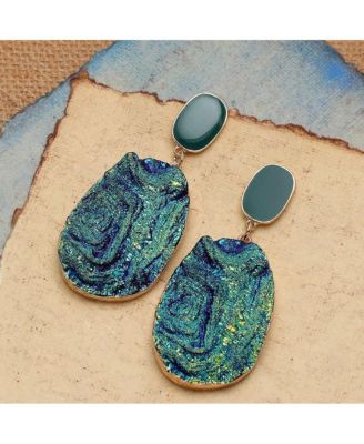 Women's White Under-The-Sea Drop Earrings