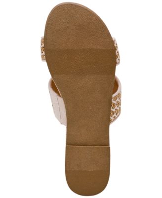 Women's Geeya Raffia Criss Cross Strap Slide Sandals