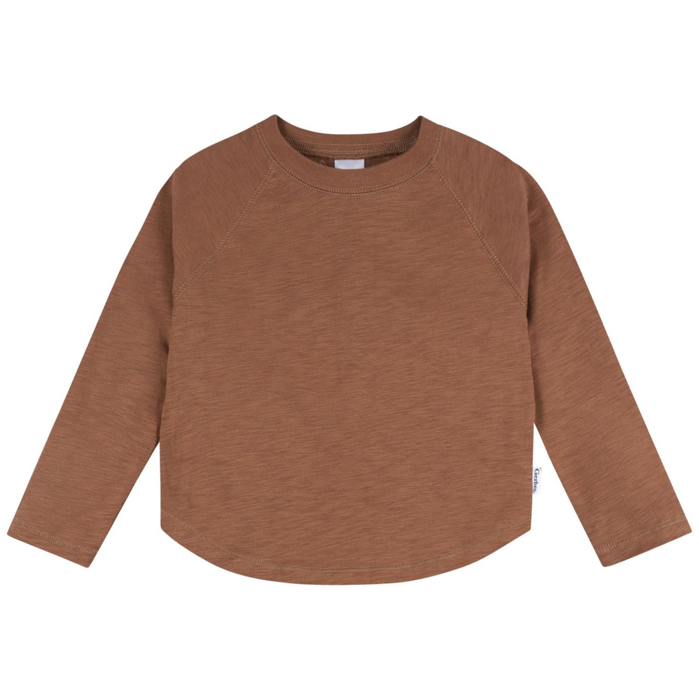 Рубашки Gerber 3-Pack Long Sleeve Shirts для мальчиков-малышей, цвет: Коричневый — фото 2