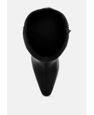 Womens Skara Faux Leather Calf Boots