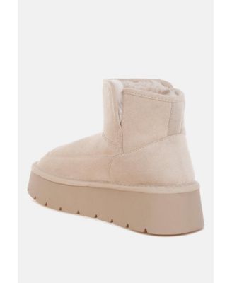 Womens Chunky Heeled Snow s Boot