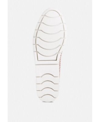 Womens Pacer Perforated Leather Ballerinas