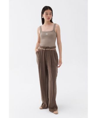 Women's Pleated Palazzo Pants