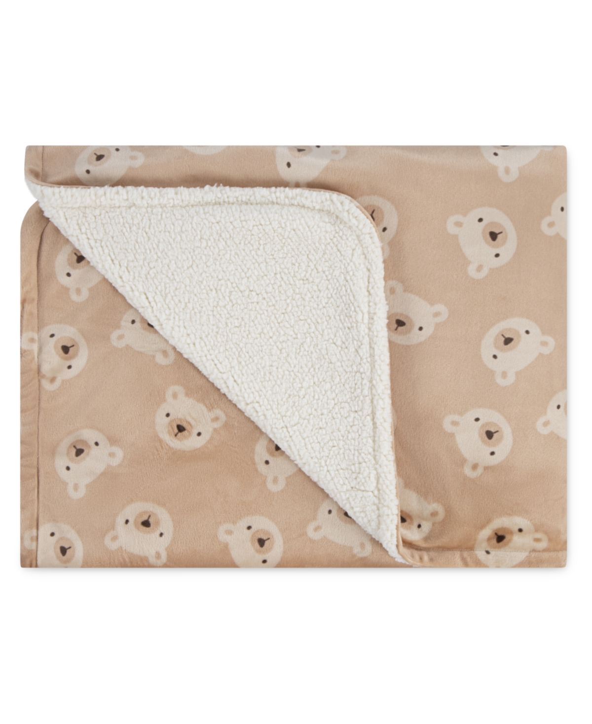 Huggies Baby Boy And Girl Bear Graphic Plush Blanket In Brown