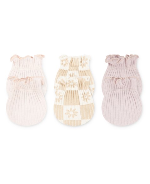 Детские Huggies Baby Girls' Warmth Mittens, 3-Pack Set