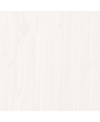 Sun Lounger White Solid pine wood 80.7x27.6x12.4 in Ergonomic