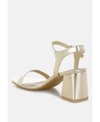 Womens KAZARA Faux Leather Block Heels