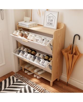 Nordic Shoe Storage Cabinet 2 - White