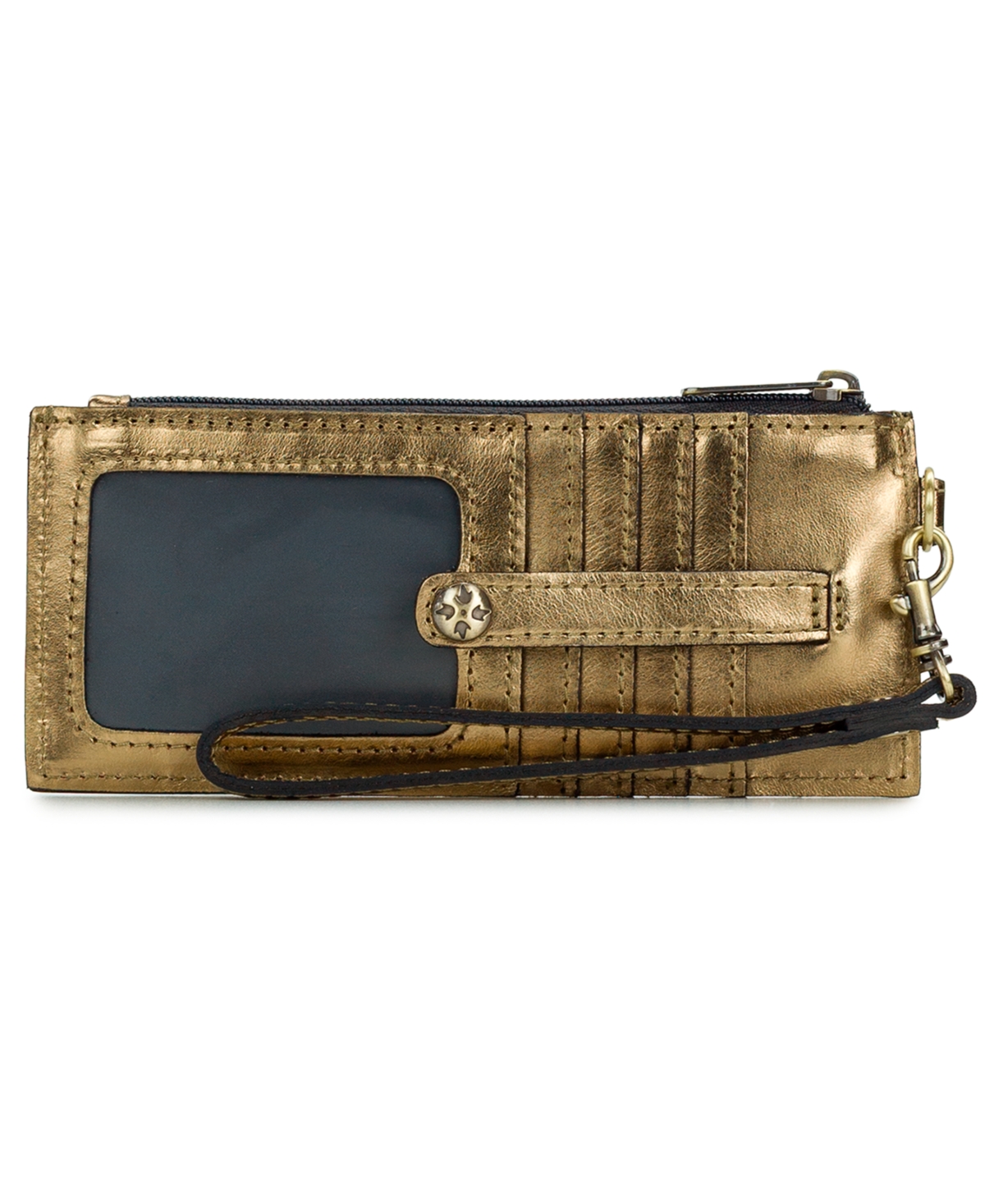 Patricia Nash Alanna Boxed Leather Wallet In Gold