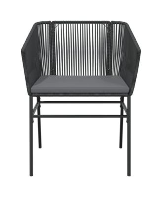 Garden Chair Black PE rattan Standard UV-resistant materials