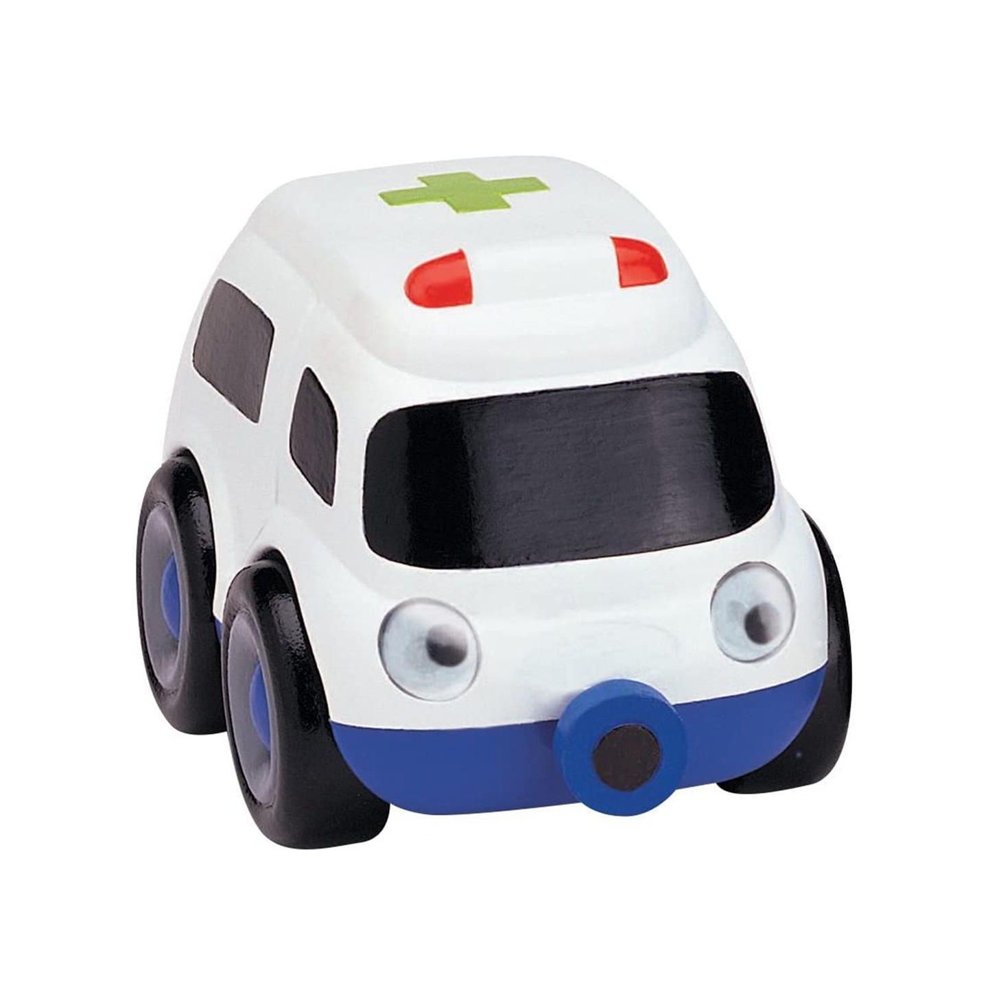 Детские игрушки Small World Toys Tailgate Trio Magnetic Connector Rolling Fire Engine, Police Car and Ambulance, 3-Piece Toy Set, цвет: Assorted Pre-Pack — фото 4