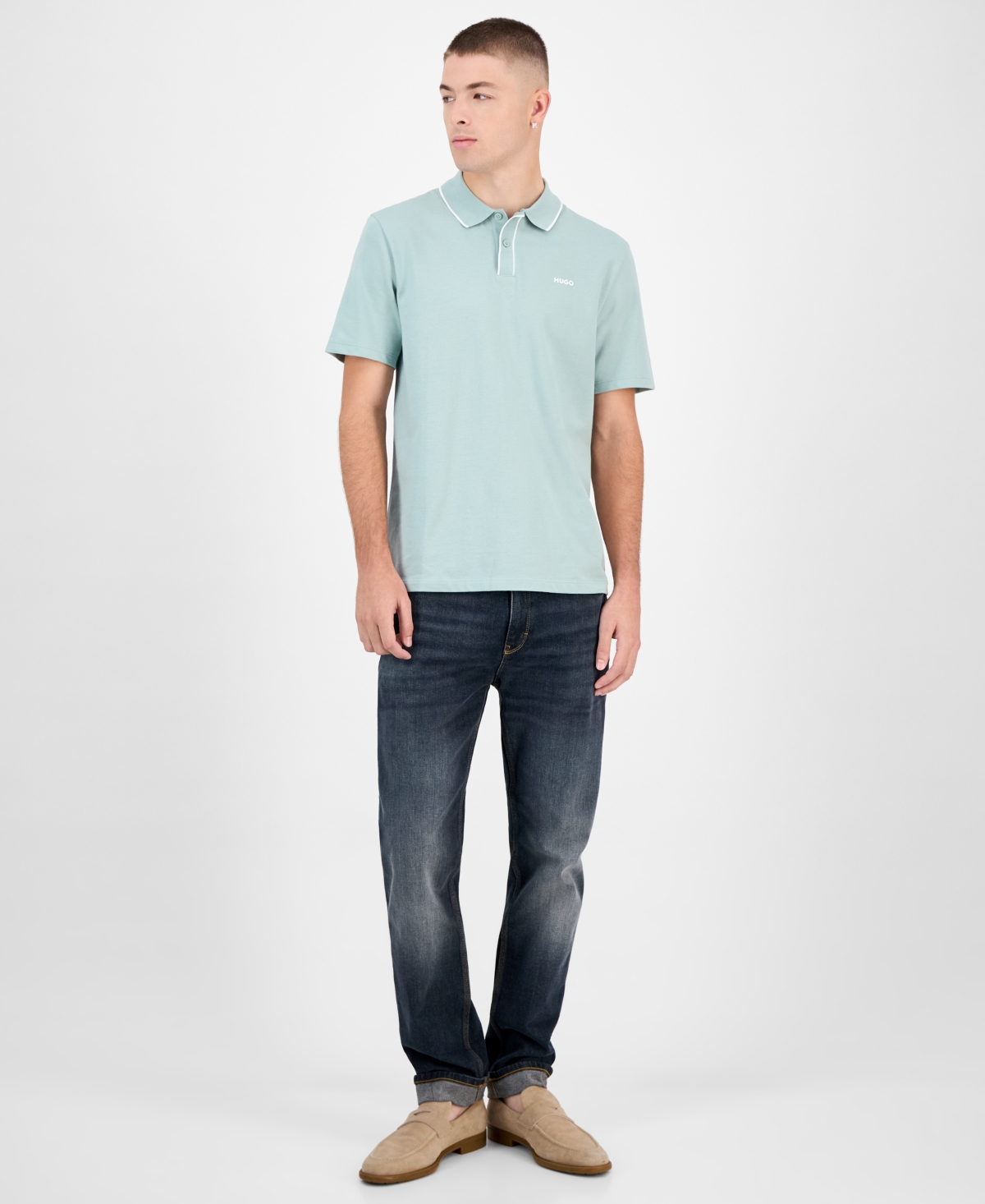 Hugo Boss Men's Dalombi Button-Placket Polo Shirt