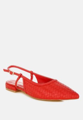 Women's Kurina Metallic Woven Slingback Sandals